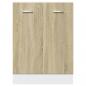 Preview: Unterschrank Sonoma-Eiche 60x46x81,5 cm Holzwerkstoff