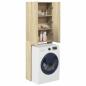 Preview: Waschmaschinenschrank Sonoma-Eiche 64x25,5x190 cm