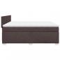 Preview: Boxspringbett mit Matratze Dunkelbraun 200x200 cm Stoff