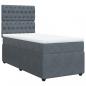 Preview: Boxspringbett mit Matratze Dunkelgrau 90x200 cm Samt