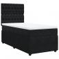 Preview: Boxspringbett mit Matratze Schwarz 100x200 cm Samt