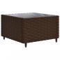 Preview: 6-tlg. Garten-Lounge-Set mit Kissen Braun Poly Rattan