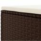 Preview: 6-tlg. Garten-Lounge-Set mit Kissen Braun Poly Rattan