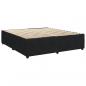 Preview: Boxspringbett mit Matratze Schwarz 200x200 cm Samt