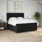 Preview: Boxspringbett mit Matratze Schwarz 200x200 cm Stoff