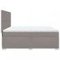 Preview: Boxspringbett mit Matratze Taupe 200x200 cm Stoff