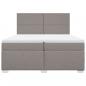 Preview: Boxspringbett mit Matratze Taupe 200x200 cm Stoff