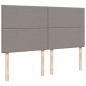 Preview: Boxspringbett mit Matratze Taupe 200x200 cm Stoff