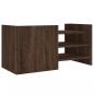 Preview: TV-Schrank Braun Eichen-Optik 80x35x40 cm Holzwerkstoff