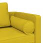 Preview: Chaiselongue mit Kissen Gelb Samt