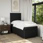 Preview: Boxspringbett mit Matratze Schwarz 90x190 cm Stoff