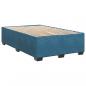 Preview: Boxspringbett mit Matratze Dunkelblau 120x200 cm Samt