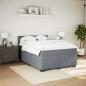 Preview: Boxspringbett mit Matratze Dunkelgrau 140x190 cm Samt