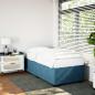 Preview: Bettgestell Blau 90x190 cm Samt