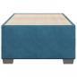 Preview: Bettgestell Blau 90x190 cm Samt