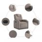 Preview: Relaxsessel Elektrisch Taupe Stoff