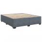 Preview: Boxspringbett mit Matratze Dunkelgrau 200x200 cm Samt