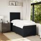 Preview: Boxspringbett mit Matratze Schwarz 80x200 cm Samt