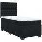 Preview: Boxspringbett mit Matratze Schwarz 80x200 cm Samt