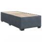 Preview: Boxspringbett mit Matratze Dunkelgrau 90x200 cm Samt