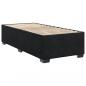 Preview: Boxspringbett mit Matratze Schwarz 100x200 cm Samt