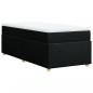 Preview: Boxspringbett mit Matratze Schwarz 80x200 cm Stoff