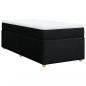 Preview: Boxspringbett mit Matratze Schwarz 80x200 cm Stoff