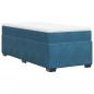 Preview: Boxspringbett mit Matratze Dunkelblau 90x190 cm Samt