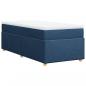 Preview: Boxspringbett mit Matratze Blau 90x190 cm Stoff