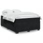 Preview: ARDEBO.de - Boxspringbett mit Matratze Schwarz 140x190 cm Samt