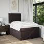 Preview: Boxspringbett mit Matratze Dunkelbraun 120x190 cm Stoff