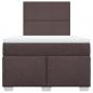 Preview: Boxspringbett mit Matratze Dunkelbraun 120x190 cm Stoff