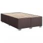 Preview: Boxspringbett mit Matratze Dunkelbraun 120x190 cm Stoff