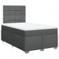 Preview: Boxspringbett mit Matratze Dunkelgrau 120x200 cm Stoff