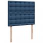 Preview: Boxspringbett mit Matratze Blau 120x200 cm Stoff