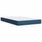 Preview: Boxspringbett mit Matratze Blau 120x200 cm Stoff