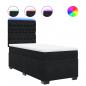 Preview: Boxspringbett mit Matratze Schwarz 90x190 cm Samt