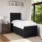 Preview: Boxspringbett mit Matratze Schwarz 90x190 cm Samt