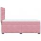 Preview: Boxspringbett mit Matratze Rosa 100x200 cm Samt