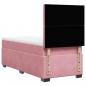 Preview: Boxspringbett mit Matratze Rosa 100x200 cm Samt