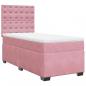 Preview: Boxspringbett mit Matratze Rosa 100x200 cm Samt