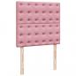 Preview: Boxspringbett mit Matratze Rosa 100x200 cm Samt