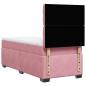 Preview: Boxspringbett mit Matratze Rosa 100x200 cm Samt