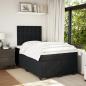 Preview: Boxspringbett mit Matratze Schwarz 120x190 cm Samt