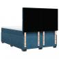 Preview: Boxspringbett mit Matratze Blau 140x190 cm Samt