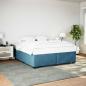 Preview: Bettgestell Blau 180x200 cm Samt