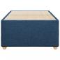 Preview: Bettgestell Blau 90x190 cm Stoff