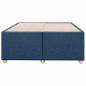 Preview: Bettgestell Blau 120x190 cm Stoff