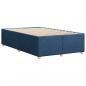 Preview: Bettgestell Blau 120x190 cm Stoff