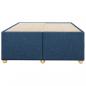 Preview: Bettgestell Blau 120x200 cm Stoff